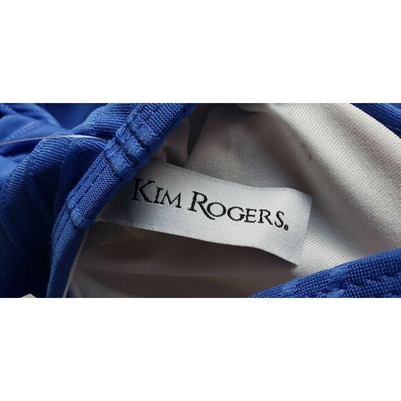 KIM ROGERS BLUE TANKINI TOP NWT SIZE SMALL - Picture 3 of 5